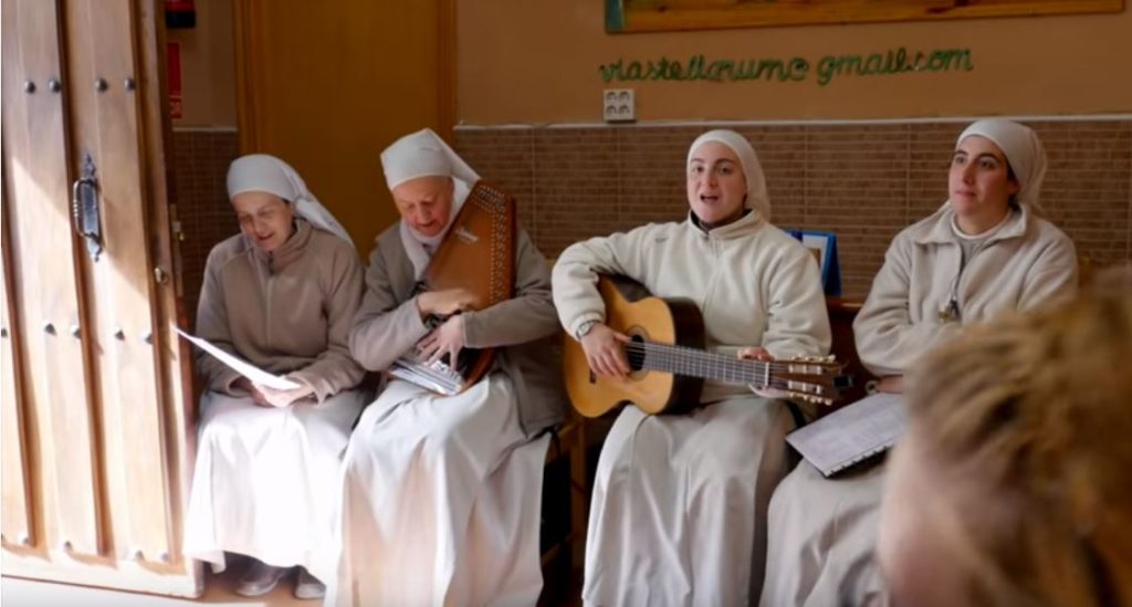 Nuns singing