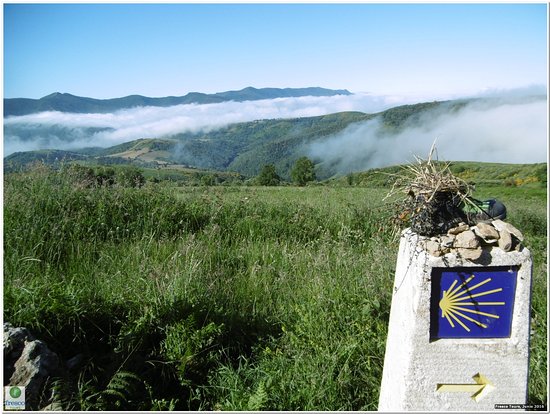 Signposts are a regular occurrence on the camino.