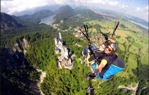 During the trip you glide over the Schwangau valley, over the castle and onto glacial lakes.  The trip takes 30 minutes, where you end at the valley station.