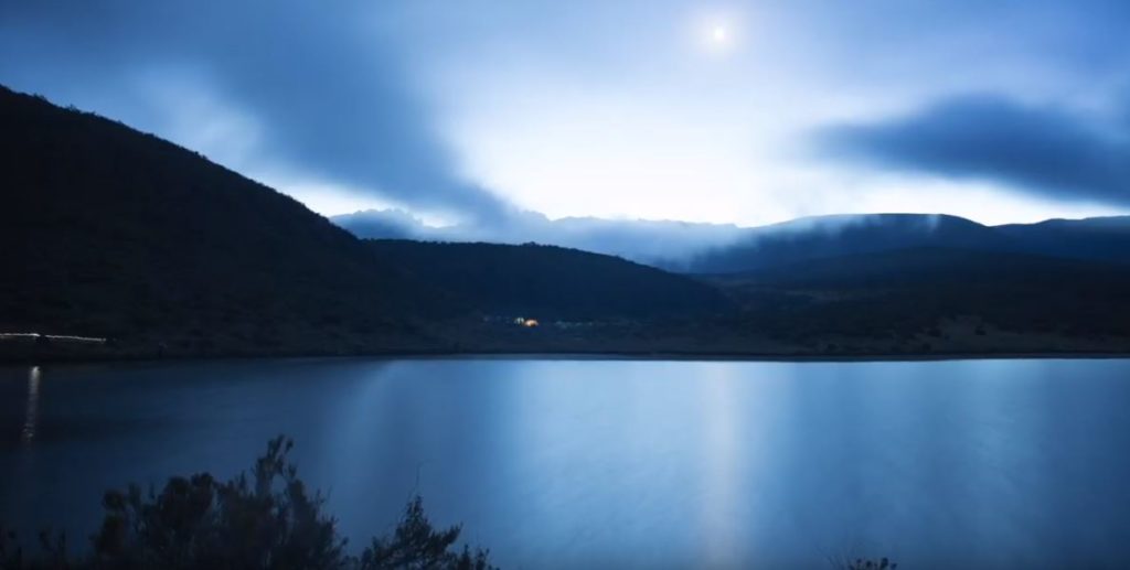 As the sun goes down, the lake shows a whole new side of itself