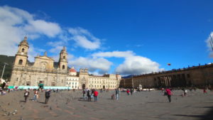 Plaza Bolivar is the center piece of the city and its colonial past