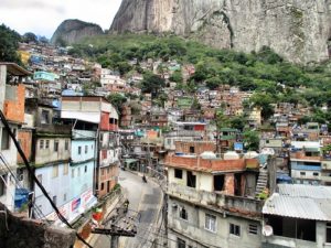 The steep slopes of Rocinha