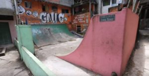 A few skate parks scattered about the Favela