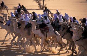 Riders come from all over Africa. Including Libya, Niger and Algeria.