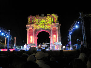 A music stage for the festival