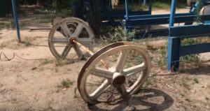 The one is so heavy, that supposedly no one has ever lifted it