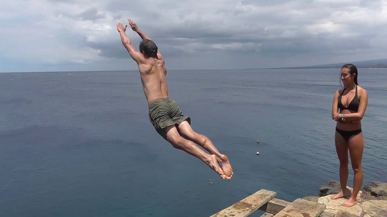 Cliff Diving in Hawaii